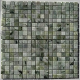 Мозаика Каменная Jet Green полированная 15x15х4 30.5x30.5