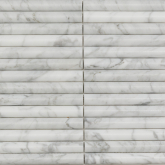 Мозаика Венеция Bianco Carrara. Convex матовая 20х151х12 30x30.5