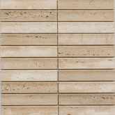 Мозаика Венеция Yellow Travertine. Concave матовая 30х151х12 30.5x31.8