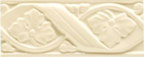 GE01 Бордюр Boiserie Gemme Bianco Matt. 8x20