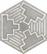 Декор Rift Hexagono Igneus Cemento 26.6x23