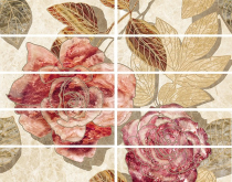 Бордюр Illyria Цветы Cen 7.5x25