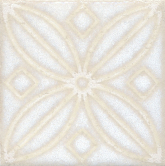 STG/B402/1266 Декоративная вставка Амальфи орнамент белый 402 9.9x9.9